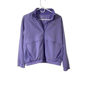 Figs Sydney Scrub Jacket Small Ceil Purple Technical Collection Stretch Boxy